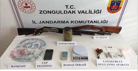 Zonguldakta Yüklü miktarda uyuşturucu ele geçirildi