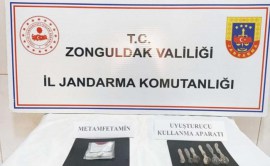 Zonguldakta metamfetamin ve uyuşturucu ele geçirildi...